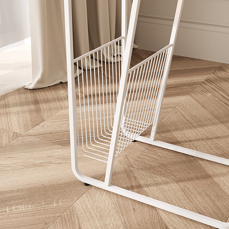 Modern Acrylic and Metal Night Table Open Storage Bedside Cabinet for Bedroom