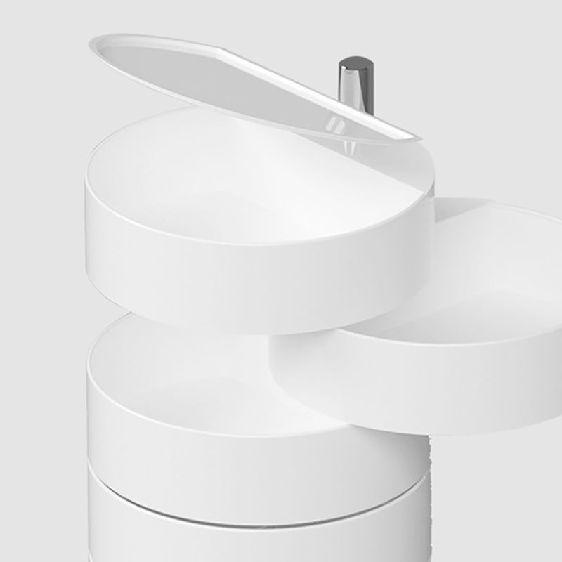 Modern Acrylic Nightstand Multi-level Storage Accent Table Nightstand for Living Room