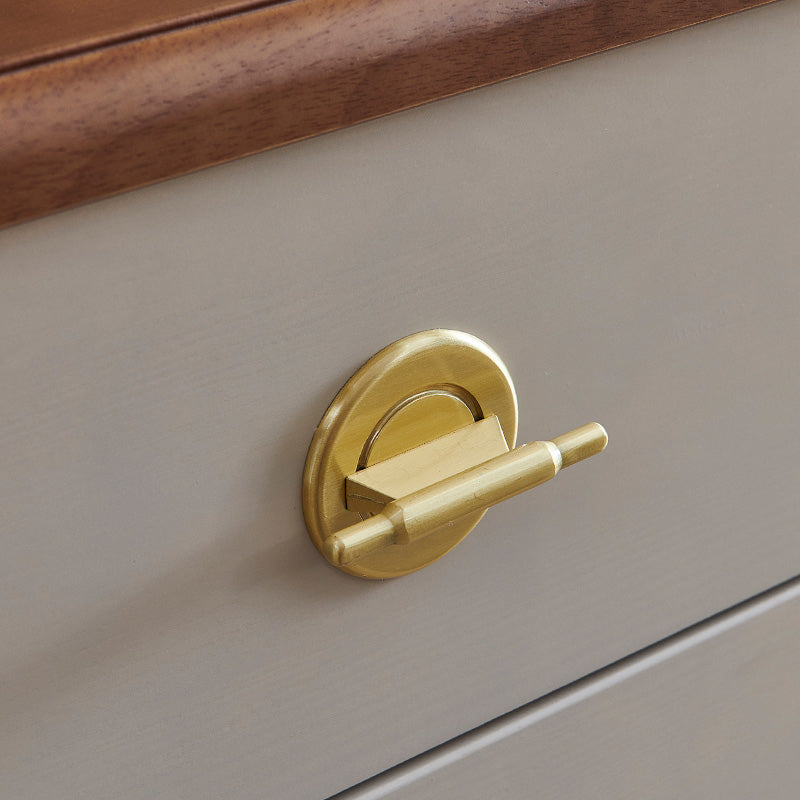 Contemporary Vertical Chest Bedroom Storage Chest in White with Drawers