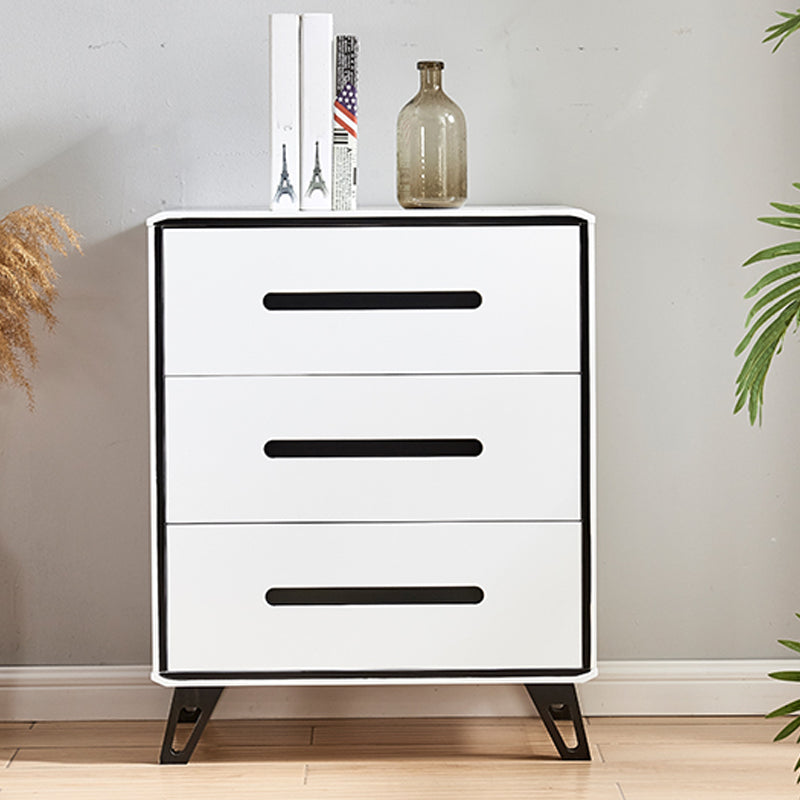 16" W Modern Storage Chest Dresser White Vertical Storage Chest with 3/4/5 Drawers