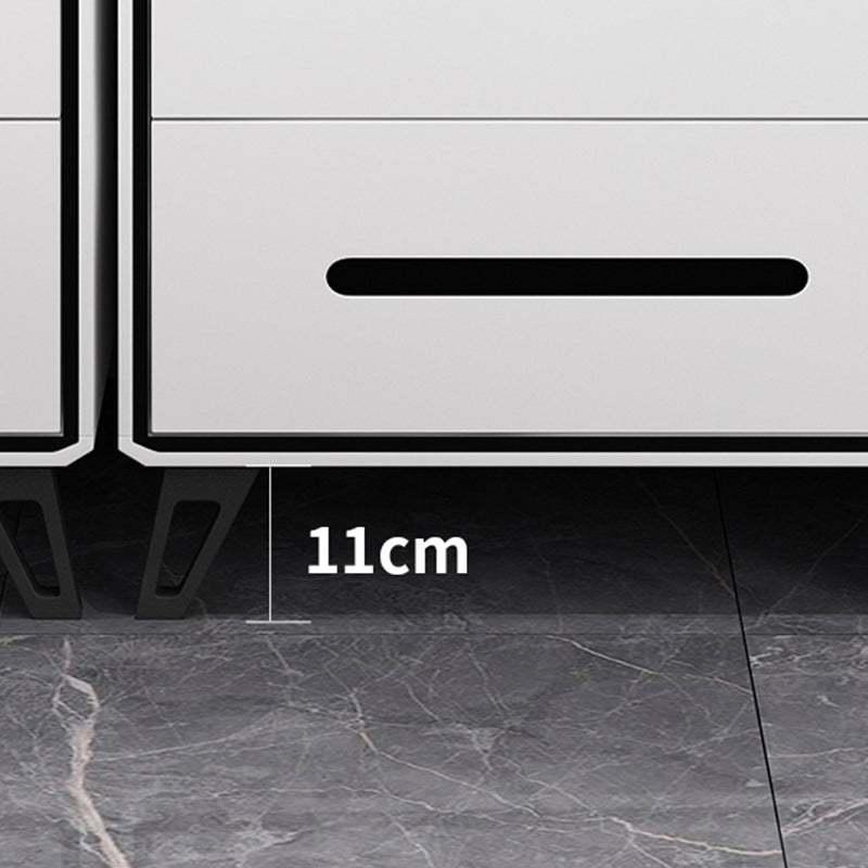 16" W Modern Storage Chest Dresser White Vertical Storage Chest with 3/4/5 Drawers