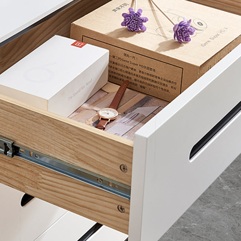 16" W Modern Storage Chest Dresser White Vertical Storage Chest with 3/4/5 Drawers