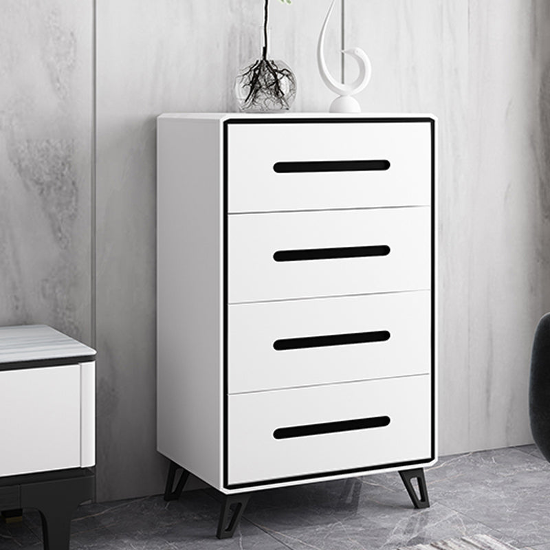 16" W Modern Storage Chest Dresser White Vertical Storage Chest with 3/4/5 Drawers
