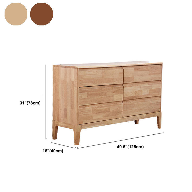 Contemporary Wooden 16"Wide Chest Bedroom Storage Chest with Drawers