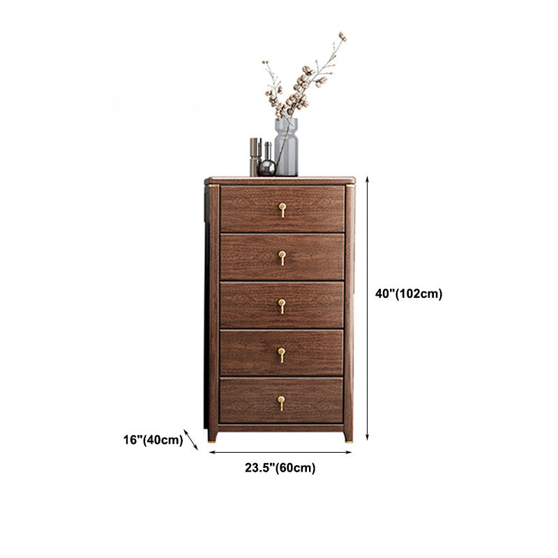 15.6-inch American Traditional Dresser Solid Wood Storage Chest Dresser