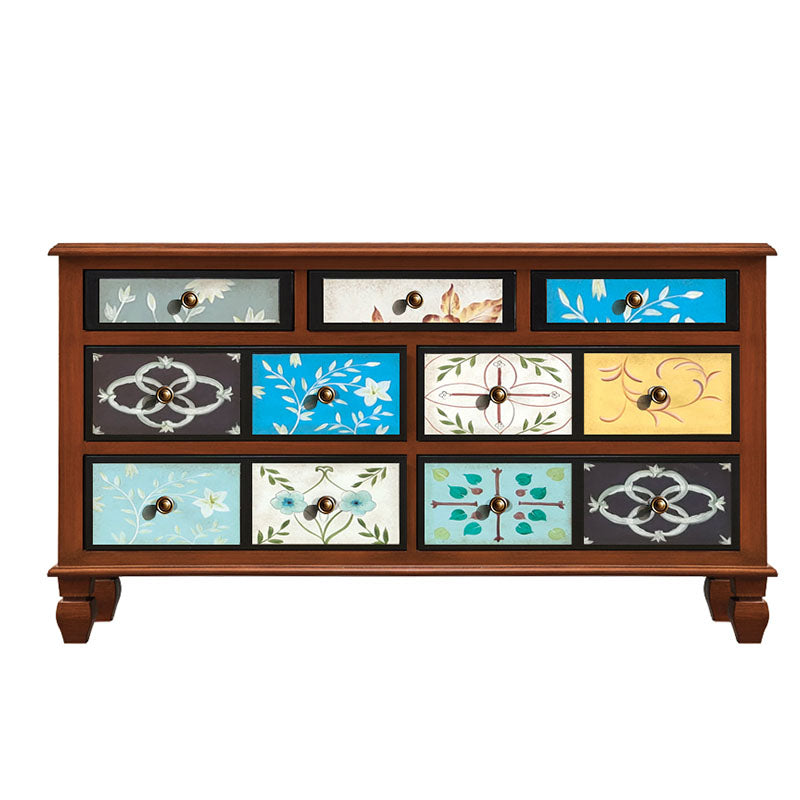 Coastal Style Storage Chest 7 Drawers Storage Chest Dresser for Bedroom