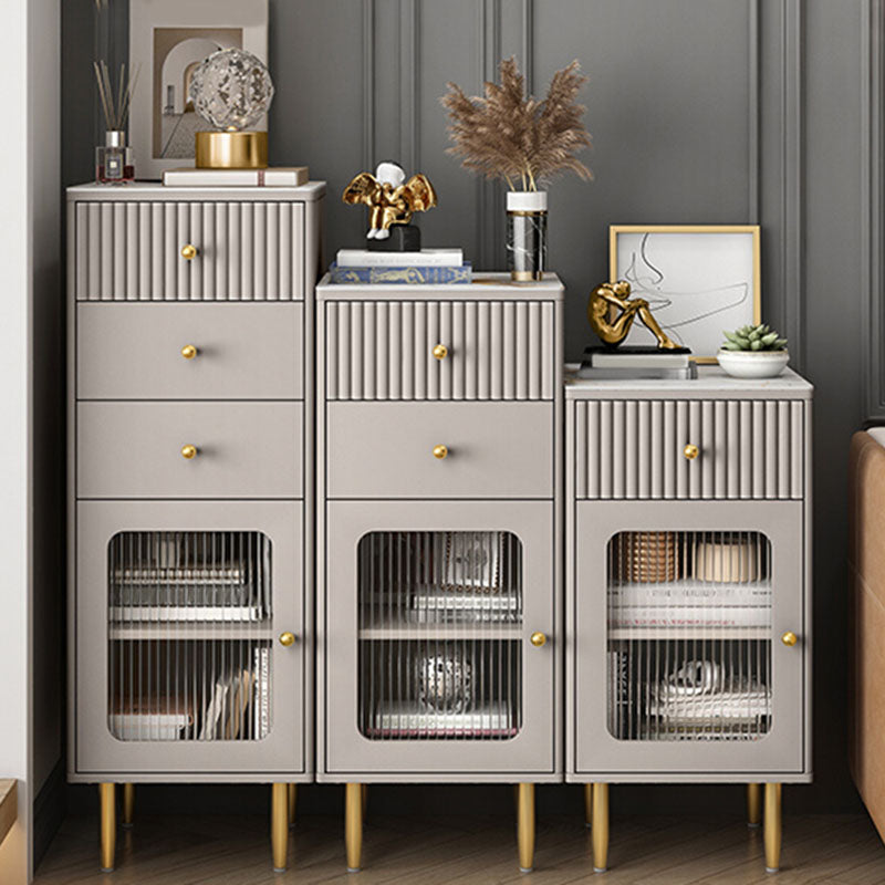 15.6-inch Width Glam Dresser Stone Storage Chest with 1/2/3 Drawers