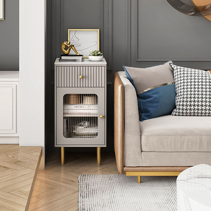 15.6-inch Width Glam Dresser Stone Storage Chest with 1/2/3 Drawers