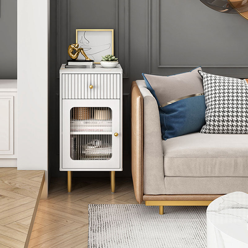 15.6-inch Width Glam Dresser Stone Storage Chest with 1/2/3 Drawers