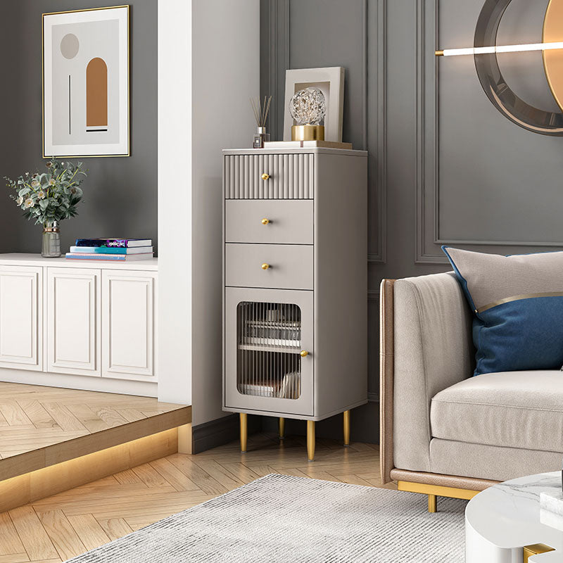 15.6-inch Width Glam Dresser Stone Storage Chest with 1/2/3 Drawers