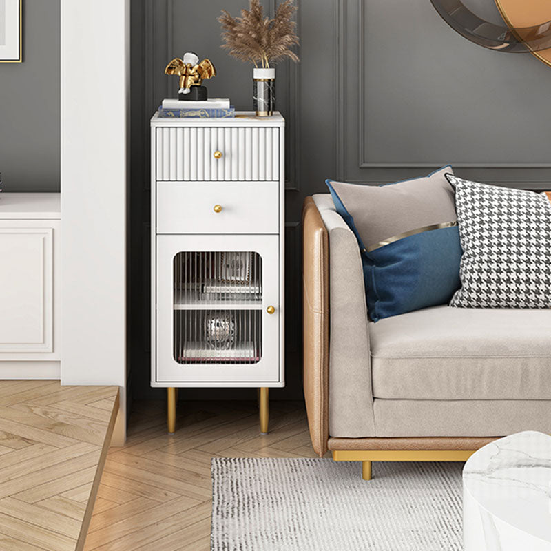 15.6-inch Width Glam Dresser Stone Storage Chest with 1/2/3 Drawers