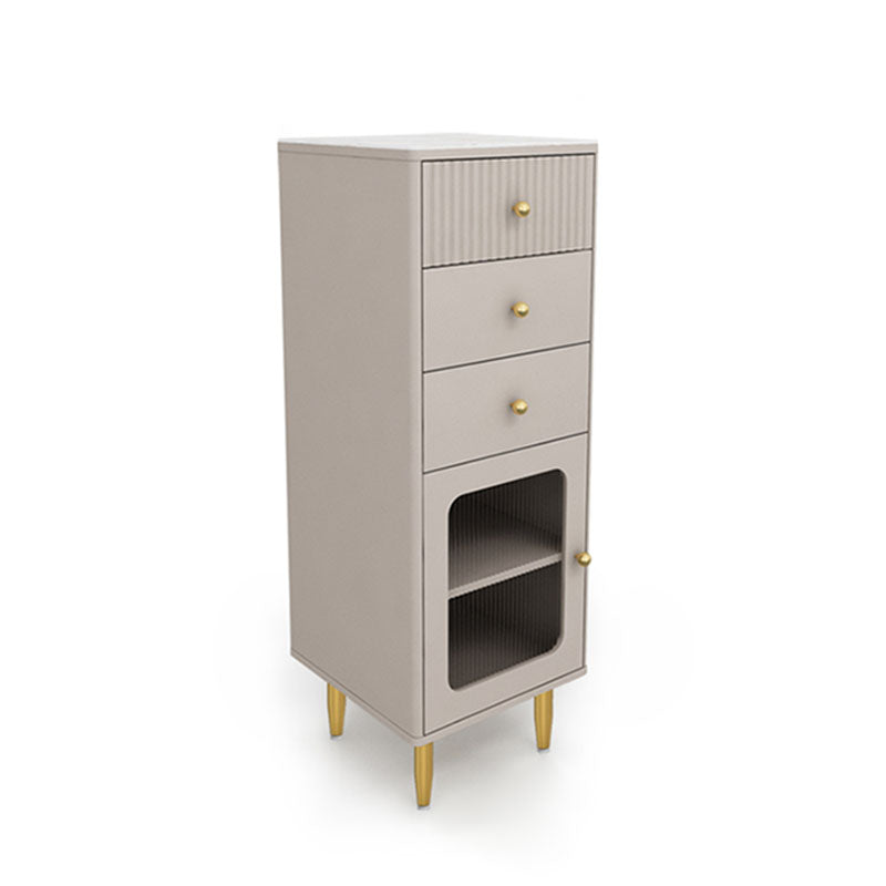 15.6-inch Width Glam Dresser Stone Storage Chest with 1/2/3 Drawers