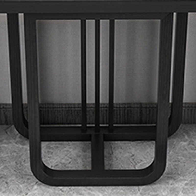 Pine Half Moon Console Table Mid-Century Modern 14" W Accent Table for Hall