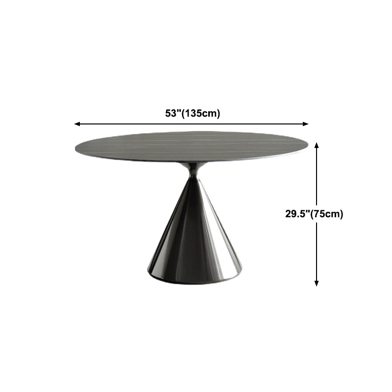 Stone Top Dining Table Modern Pedestal Dining Table for Home