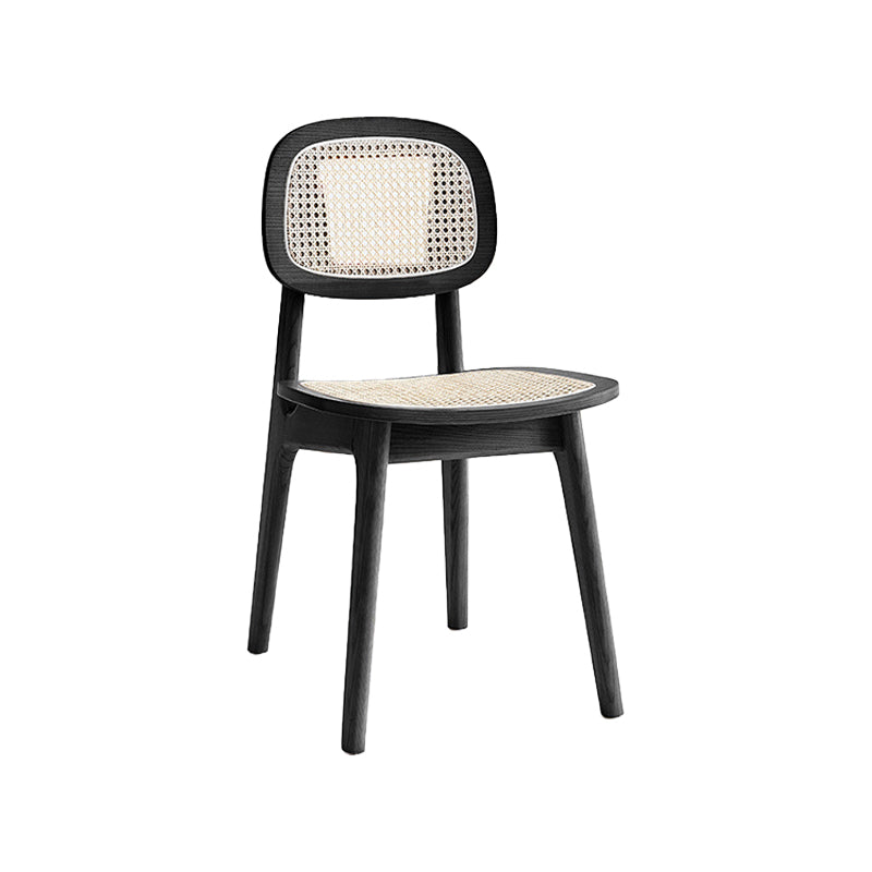 Open Back Dining Side Chair Traditional Solid Wood Side Chair Set