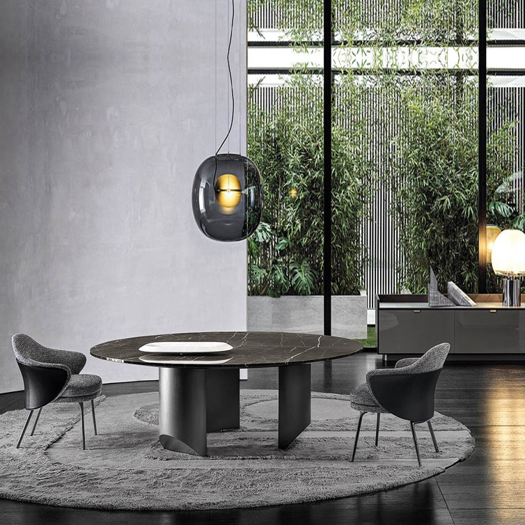 Contemporary Style Dining Chair Upholstered Dining Chair in Gray