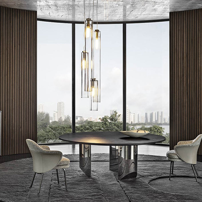 Contemporary Style Dining Chair Upholstered Dining Chair in Gray