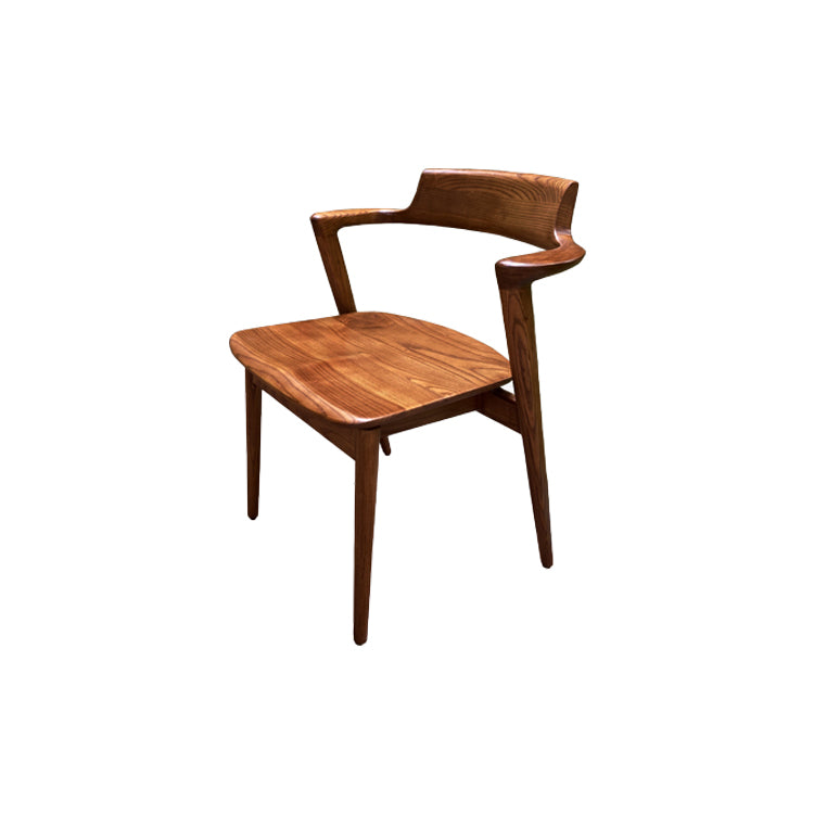 Solid Wood Dining Arm Chair Traditional Dining Accent Chair for Home