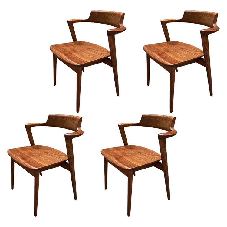 Solid Wood Dining Arm Chair Traditional Dining Accent Chair for Home