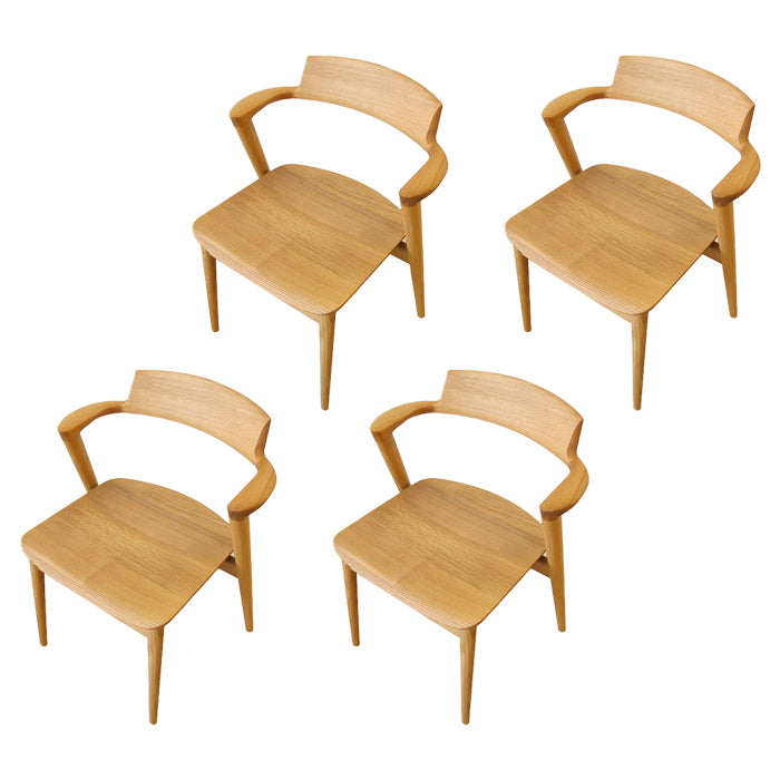 Solid Wood Dining Arm Chair Traditional Dining Accent Chair for Home