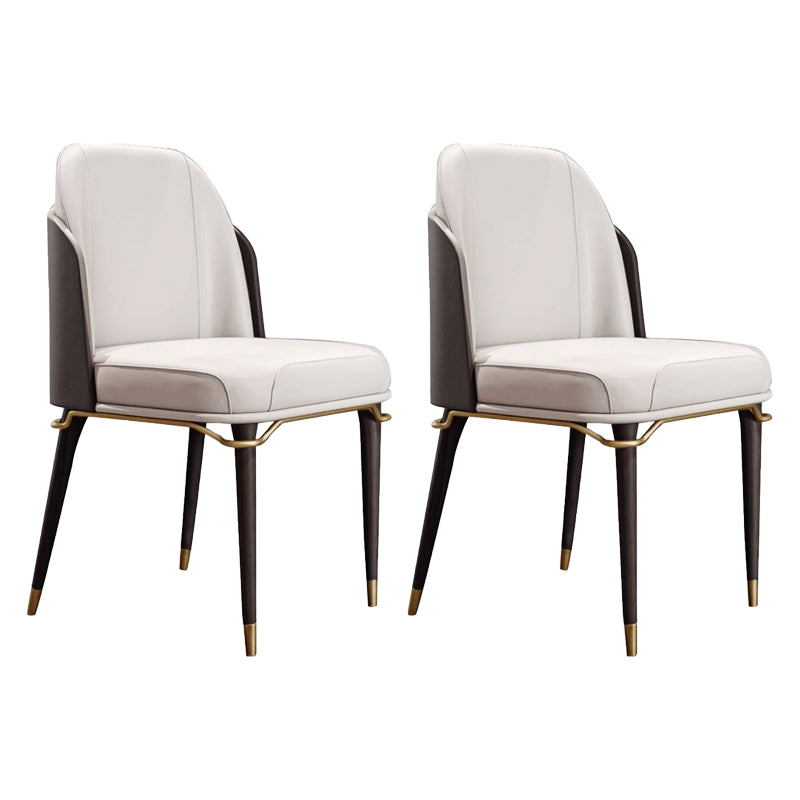 Parsons Dining Accent Chair Glam Armless Dining Chairs for Home
