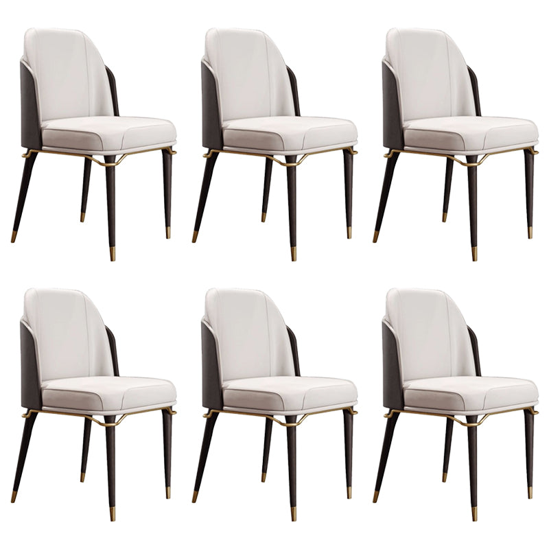 Parsons Dining Accent Chair Glam Armless Dining Chairs for Home