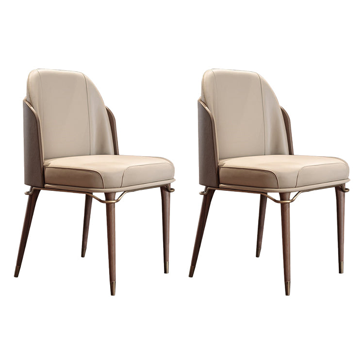 Parsons Dining Accent Chair Glam Armless Dining Chairs for Home