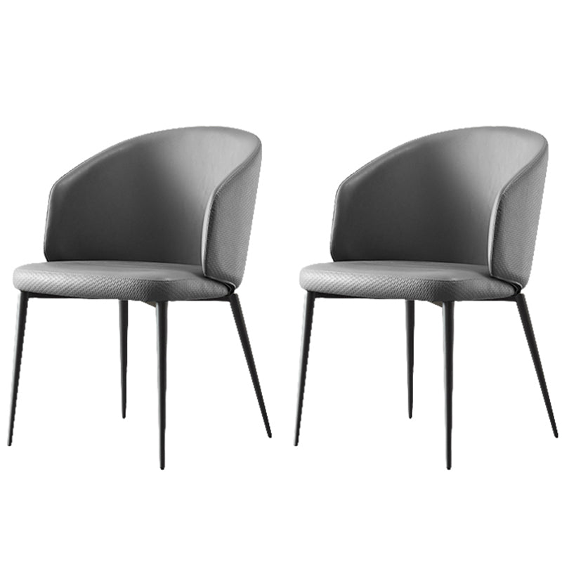 Modern Dining Chair with Metal Legs Upholstered Side Chair for Home