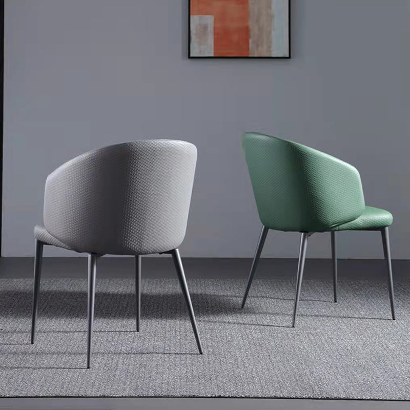 Modern Dining Chair with Metal Legs Upholstered Side Chair for Home