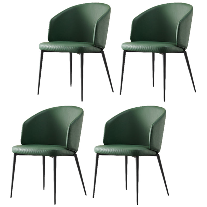 Modern Dining Chair with Metal Legs Upholstered Side Chair for Home