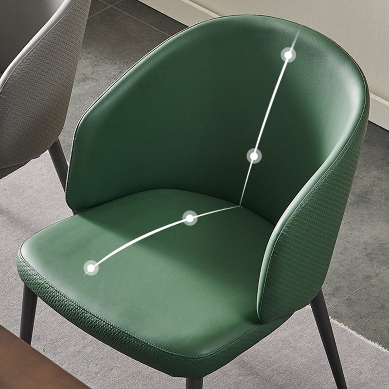 Modern Dining Chair with Metal Legs Upholstered Side Chair for Home