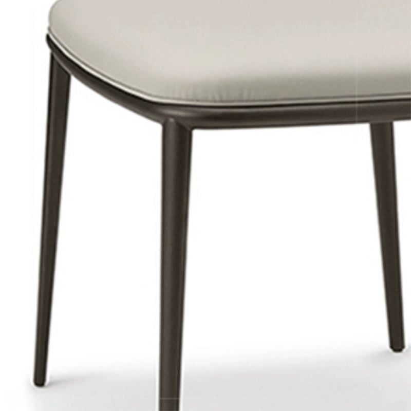 Modern Dining Chairs Armless Dining Chairs with Metal Legs for Kitchen