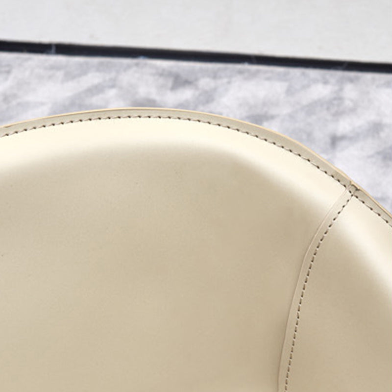 Contemporary Upholstered Arm Chair Solid Back Dining Chair for Dining Room