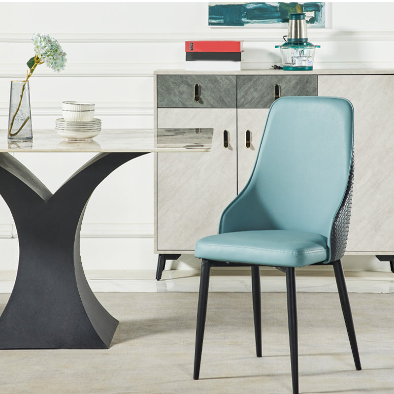 Parsons Dining Accent Chair Industrial Upholstered Dining Side Chair