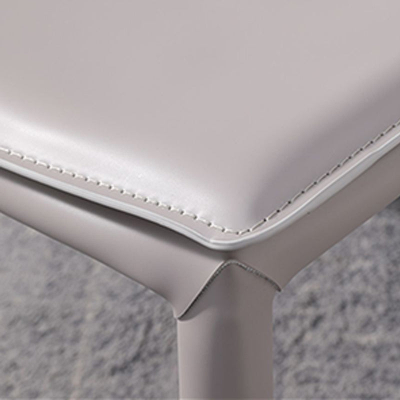 Modern Dining Chairs Armless Dining Chair with Metal Legs for Kitchen