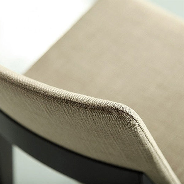 Solid Wood Armless Dining Chairs Upholstered Dining Accent Chair