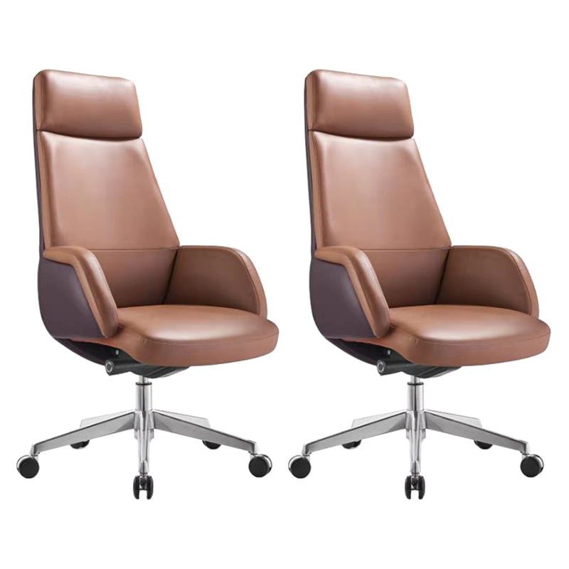 Contemporary Faux Leather Ergonomic Chair High Back Conference Chair
