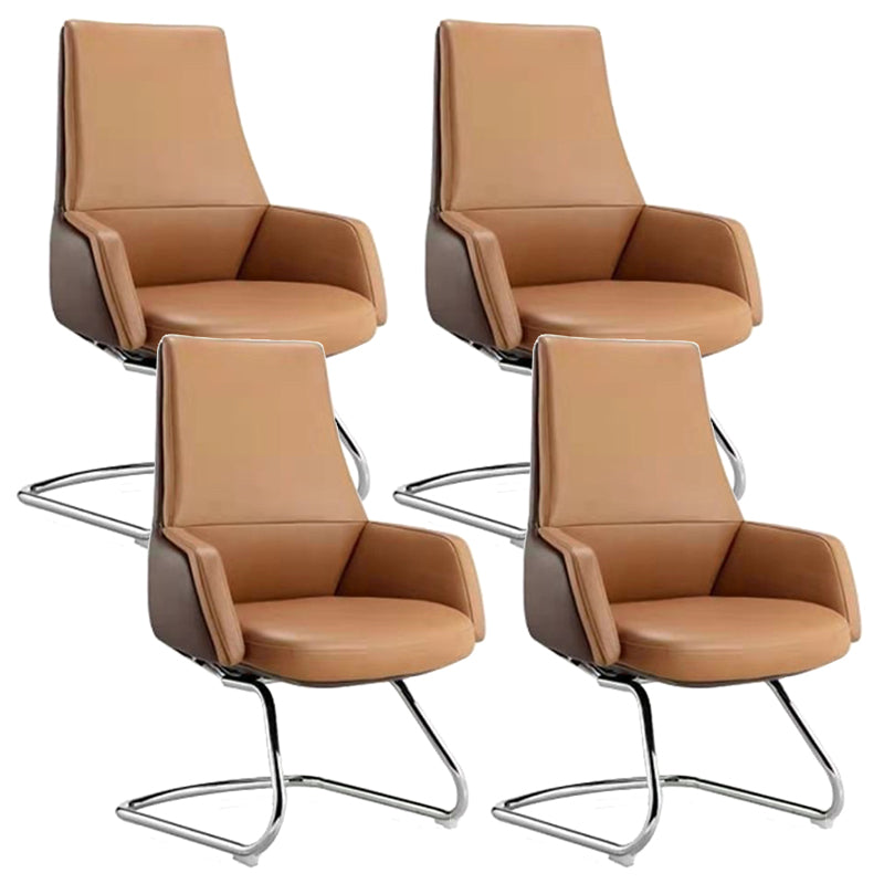 Contemporary Faux Leather Ergonomic Chair High Back Conference Chair