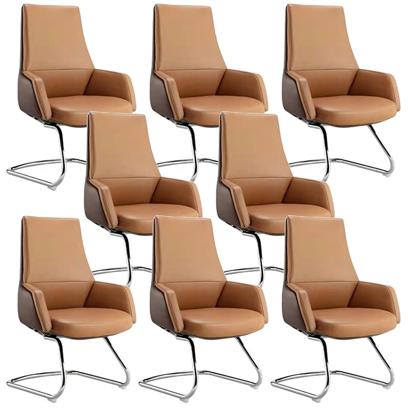 Contemporary Faux Leather Ergonomic Chair High Back Conference Chair