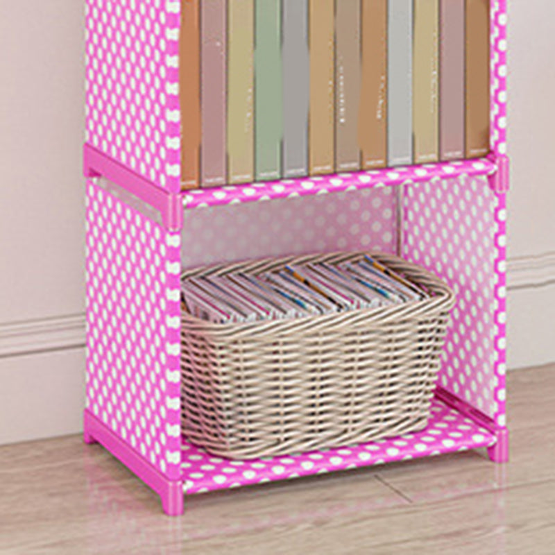 Contemporary Metal Shelf Bookcase Shelves Included Closed Back Bookcase