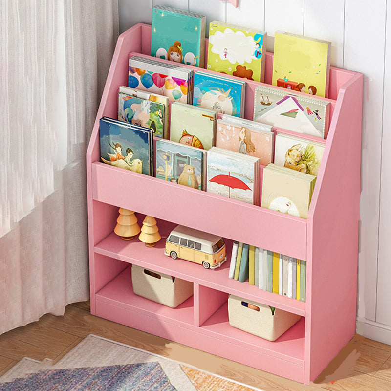 Wood Engineered Wood Bookcase Closed Back 11.8" Wide Modern Bookshelf for Office