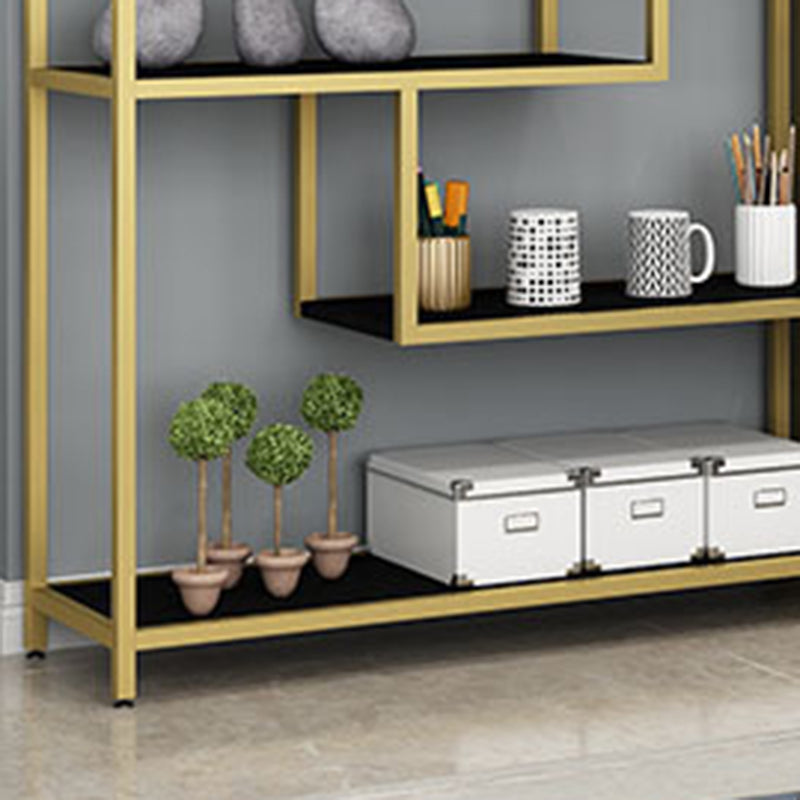 11.8" W X 78.7" H Glam Bookcase Metal Vertical Book Shelf for Bedroom