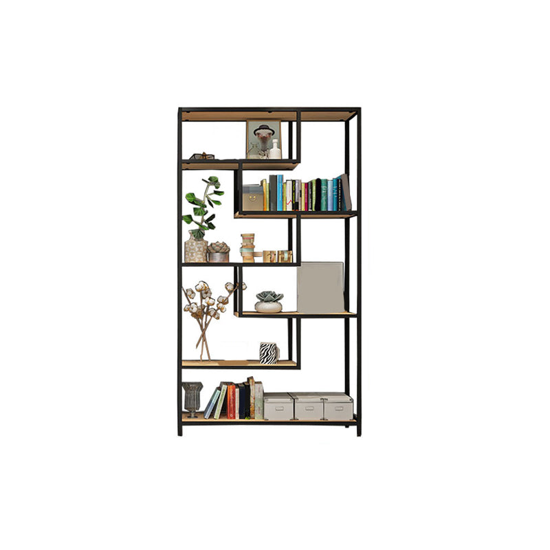 11.8" W X 78.7" H Glam Bookcase Metal Vertical Book Shelf for Bedroom