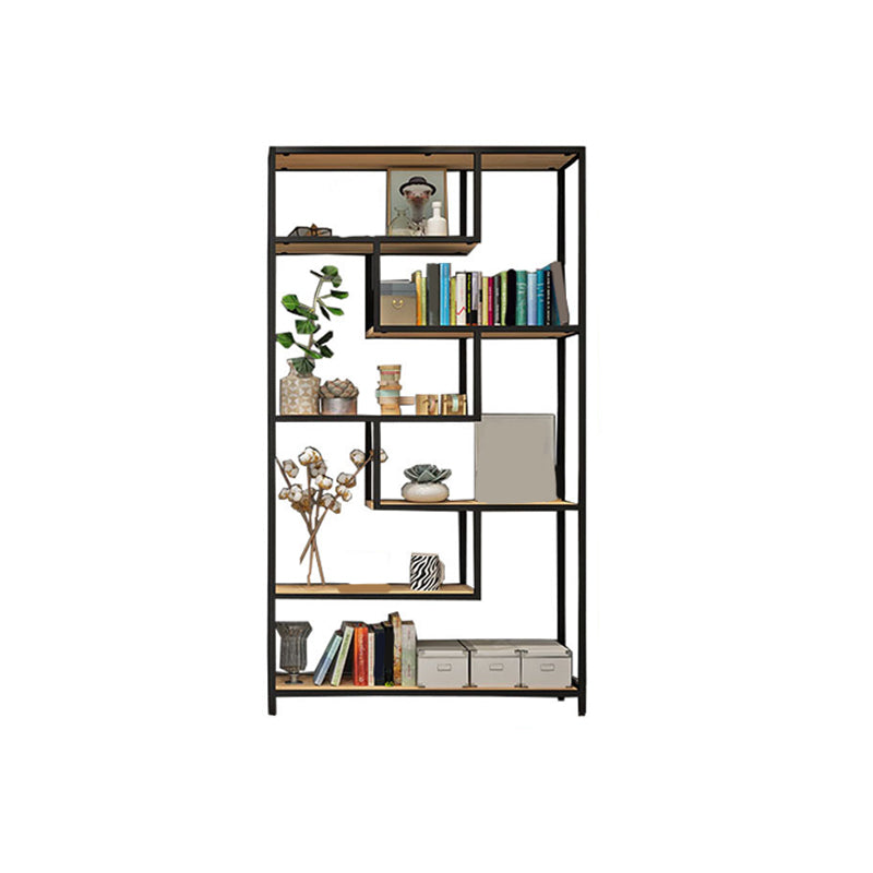 11.8" W X 78.7" H Glam Bookcase Metal Vertical Book Shelf for Bedroom