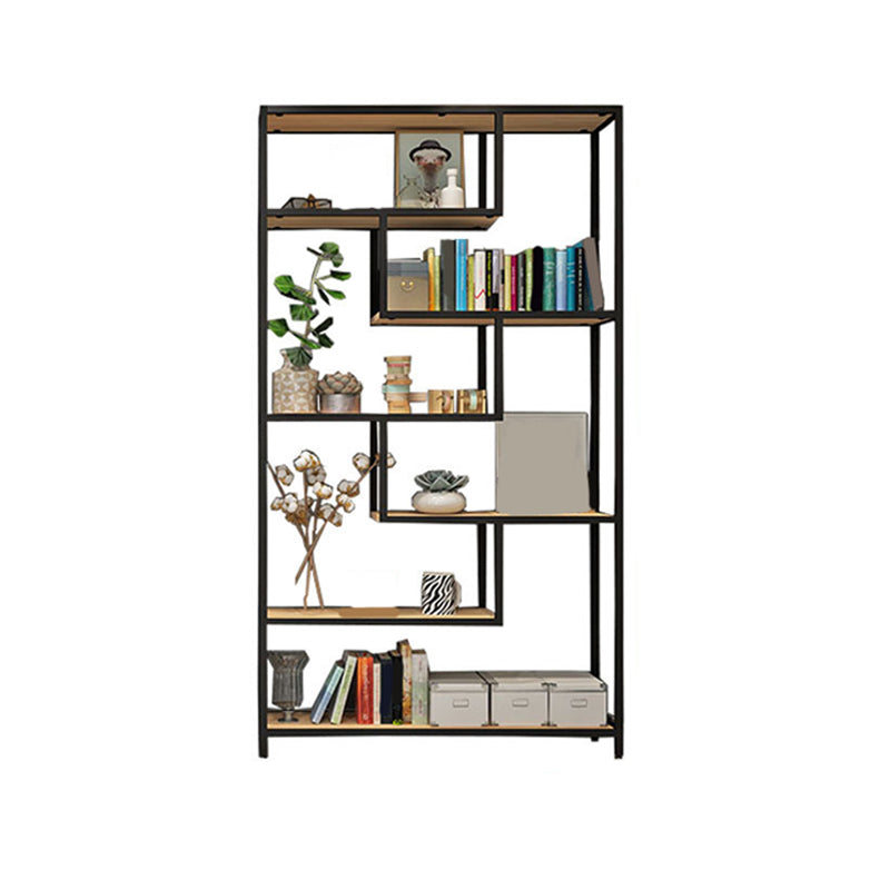 11.8" W X 78.7" H Glam Bookcase Metal Vertical Book Shelf for Bedroom