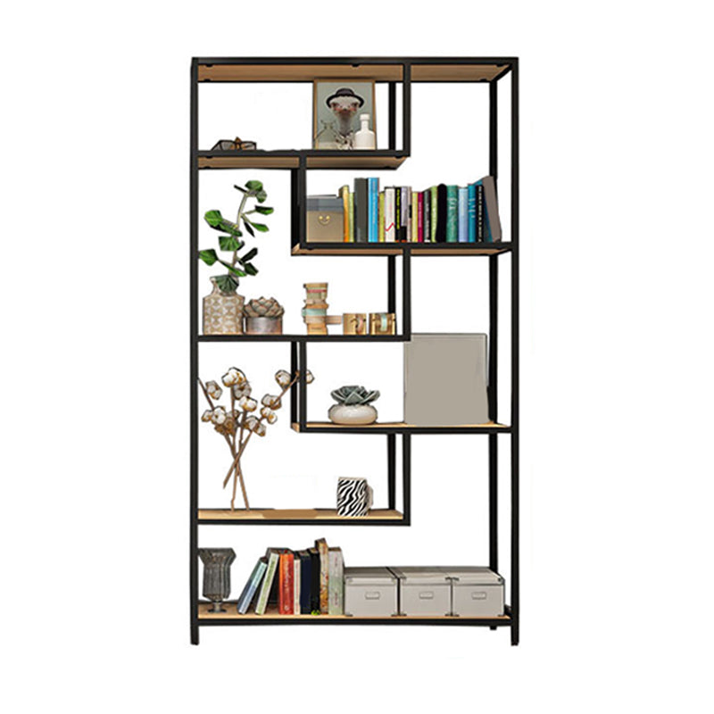 11.8" W X 78.7" H Glam Bookcase Metal Vertical Book Shelf for Bedroom