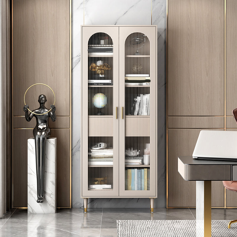 Glam Metal Bookcase Standard Closed Back Bookshelf for Home Office