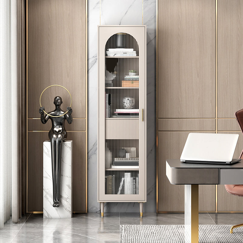 Glam Metal Bookcase Standard Closed Back Bookshelf for Home Office