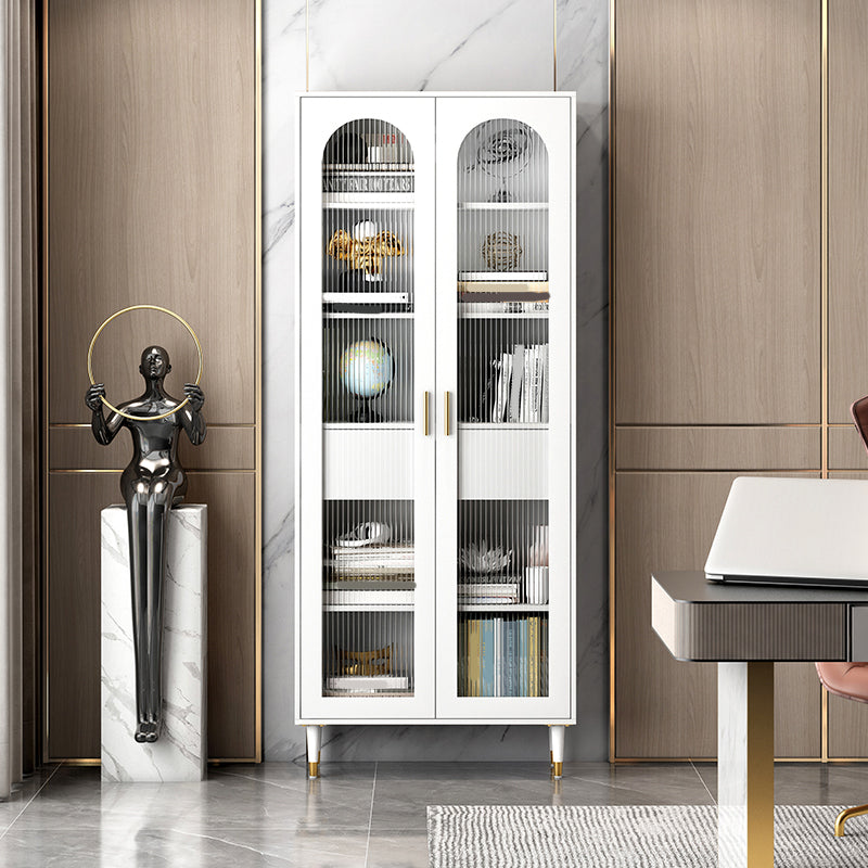 Glam Metal Bookcase Standard Closed Back Bookshelf for Home Office