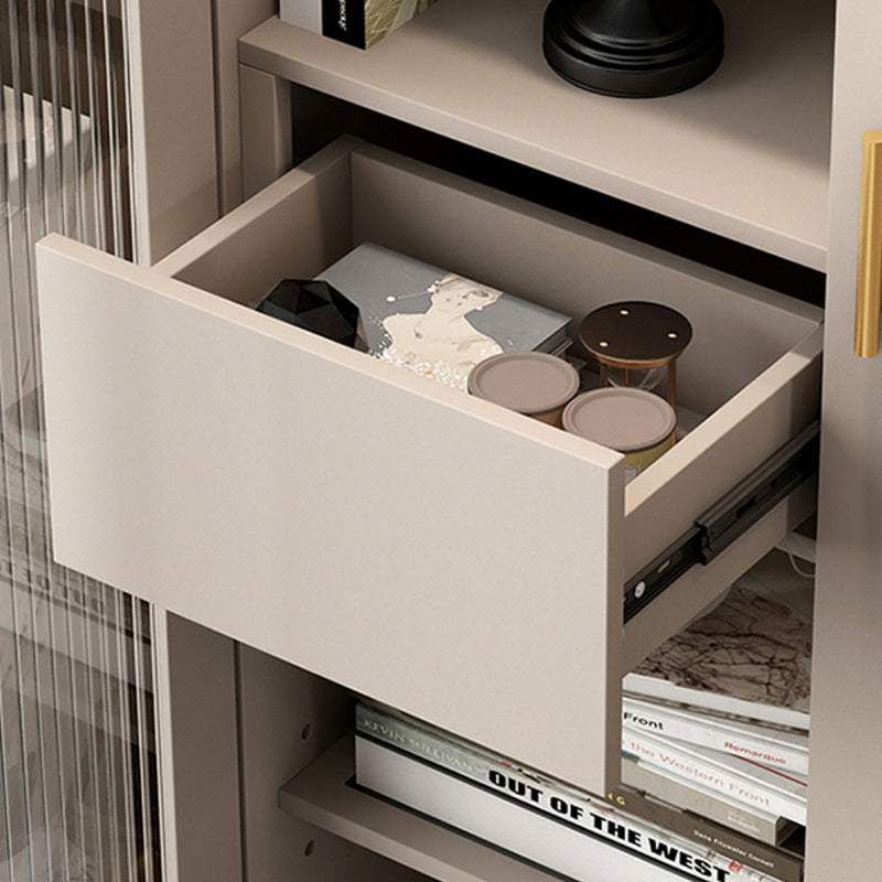 Glam Metal Bookcase Standard Closed Back Bookshelf for Home Office